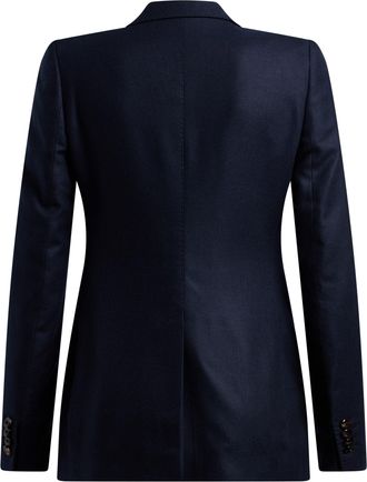 Tagliatore Womens Blazer Silk Blue Blazers Jacket