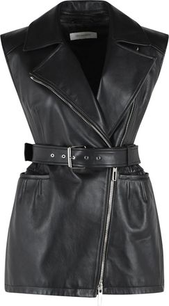 Sportmax Fave Black Leather Jacket