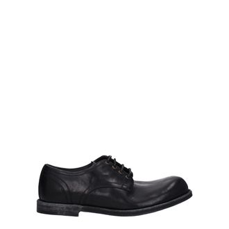 Dolce & Gabbana Mens Leather Oxford Laceup - Black - Size 42.5 EU/IT