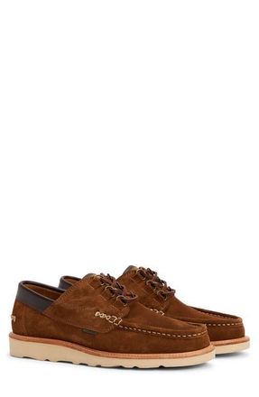 Barbour Murtun Lugged Lace-Up Shoe in Light Tan Suede at Nordstrom, Size 12