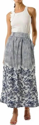 Kudibal Copenhagen Celina Skirt In Kew Gardens Ink