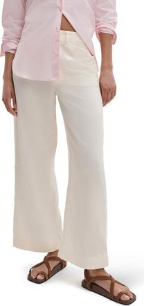 Rag & Bone Allison Ankle Wide Leg Pants in Ivory at Nordstrom, Size 10