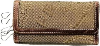 Prada Pre-owned Lederen Sleutelhouder - Dames - Vintage Accessoires - Beige - ONE Size - Leer - Vintage