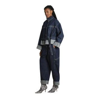 3.1 Phillip Lim Boxy Denim Jacket with Ties - female - 3.1 Phillip Lim - Denim Jackets - Blue - XS - Jackets