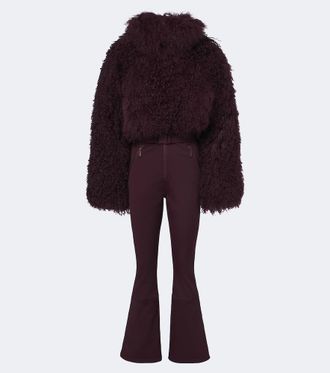 Cordova Nozawa belted shearling ski suit