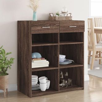 Berkfield Home Sideboard Brown Oak 80x42.5x93 cm Engineered Wood