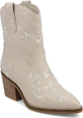 Mia Calico Western Boot in Ivory at Nordstrom Rack, Size 7.5