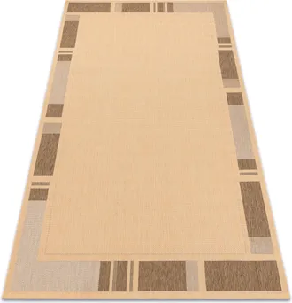 RugsX Rugsx - Alfombra De Cuerda Sisal Floorlux 20195 Color Ma&iacute;z/color Caf&eacute; Beige 240x330 Cm