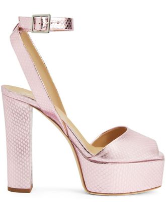 Giuseppe Zanotti Sandali Betty con plateau - Rosa