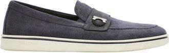 Ferragamo Loafers - Heren - Loafers - Blauw - 39 1/2 EU - Nylon - Schoenen