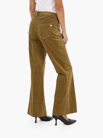 Kaos Pantaloni a trombetta in velluto olio