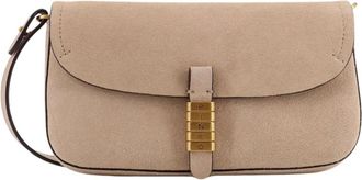 Pinko Cross Body Bags, female, Beige, Size: ONE SIZE Saddle Flat Medium Shoulder Bag
