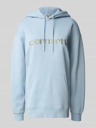 Carhartt Work in Progress Hoodie mit K&auml;nguru-Tasche in Hellblau, Gr&ouml;&szlig;e XS
