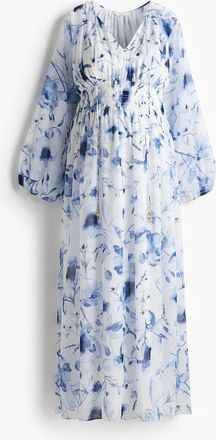 H&M MAMA Langes Stillkleid - White