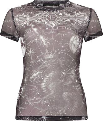 Philipp Plein T-Shirts - Dames - T-shirts - Zwart - 2XL - Tops