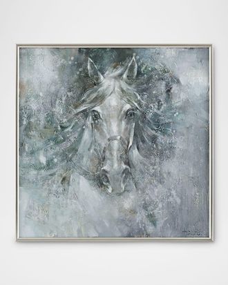 John-Richard Starlit Stallion Original Painting by LM Zhou