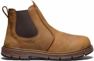 Keen Womens Belgian Gum Soft Toe San Jose 90&deg; Heel Work Boot In Brown