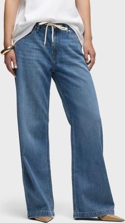 Hudson Rylee Loose Drawstring Pant in Alloy at Nordstrom, Size 2332