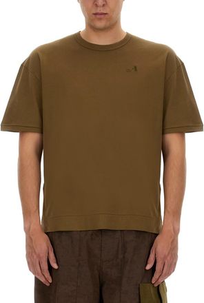 Ten c Brown Crew Neck T-Shirt