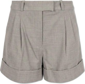 Rag & Bone Geplooide Shorts - Dames - Korte Broeken - Grijs - 2XS - Wol - Korte Broeken