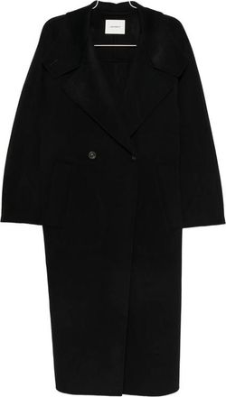 Lisa Yang Button-back High-neck Coat