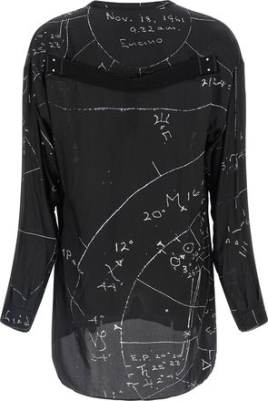 Rick Owens Mens Black Viscose Blouse