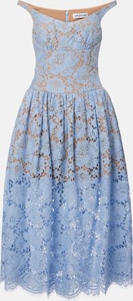 Self Portrait Abito midi in pizzo