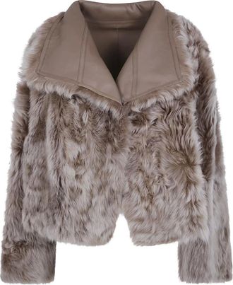 Yves Salomon Chaqueta 55Cm - Jackets - Mujer - Beige - S