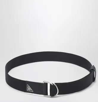 Prada Black Re-Nylon web belt