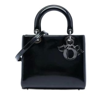 Dior Pre-owned Lady Dior - Dames - Pre-owned - Zwart - Maat: ONE Size Leer