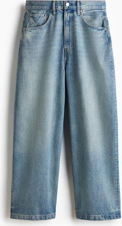 H&M Super Baggy Jeans in Denim Blue at Nordstrom, Size 32 X 30