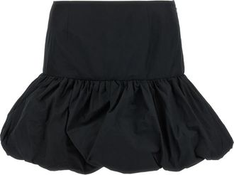 Rotate Mini Ballonrok - Dames - Korte rokken - Zwart - 2XS - Polyester - Rokken