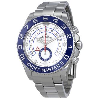 Rolex Pre-owned Pre-owned Rolex Yacht-Master II Chronograph Automatic White Dial Mens Watch 116680-0002
