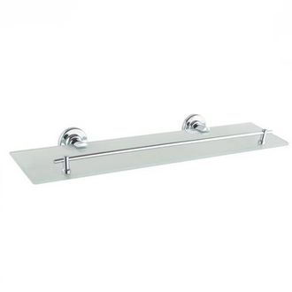 Trade Shop Trade Shop - Estante En El Ba&ntilde;o De Muebles De Vidrio Satinado Con Fijaci&oacute;n De Pared De Asientos 79816