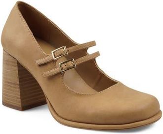 Artisan by Zigi Lazio Mary Jane Pump in Natural Leather at Nordstrom, Size 11