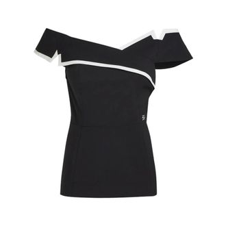 Karl Lagerfeld Blouses, female, Black, Size: M Off-shoulder Top