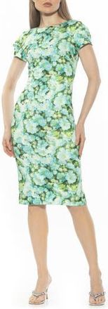 Alexia Admor Crysta Stretch Sheath Dress in Painterly Floral at Nordstrom Rack, Size X-Large