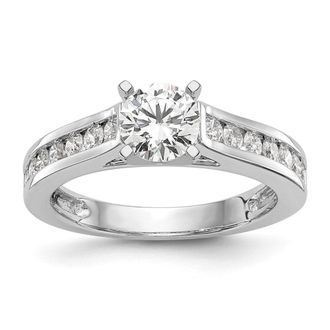 Diamond2Deal 14k White Gold 1/2 Ct Lab Grown Diamond Engagement Ring