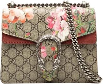 Gucci Pre-owned Suede Crossbody Bag - Dames - Vintage Schoudertas - Veelkleurig - ONE Size - Leer - Vintage