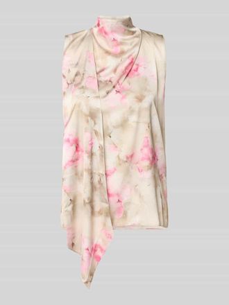 Rinascimento Rinascimento Bluse mit Stehkragen und asymmetrischem Design in Rosa, Gr&ouml;&szlig;e M