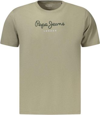 Pepe Jeans London Verde Katoenen Heren T-shirt