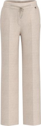 Marc Cain Washington Broeken - Dames - Straight fit broeken - Grijs - 2XL - Polyester - Broeken