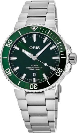 Oris Aquis Date Green Dial Stainless Steel Mens Watch 01 733 7730 4157-07 8 24 05PEB