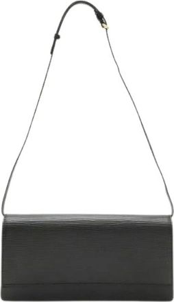Louis Vuitton Pre-owned Shoulder Bag - Dames - Vintage Schoudertas - Zwart - ONE Size - Leer - Vintage