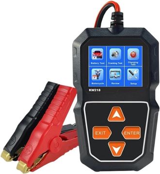 OEM Kw218 Analizador De Sistemas De Bater&iacute;as De Coche De 6v Y 12v Para Autom&oacute;viles, Motocicletas Y Camiones, Herramienta De Prueba De Arranque Con Carga D