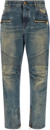 Balmain Blue Biker jeans