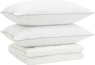 vidaXL Juego De Edred&oacute;n 90% Plum&oacute;n De Ganso Fulda 3 Uds. 135 X 220 Cm Vidaxl