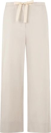 Max Mara Broeken - Dames - Wijde Broeken - Beige - 2XS - Broeken