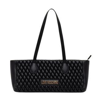 Love Moschino Baguette Tas - Dames - Tassen - Zwart - Maat: ONE Size Leer