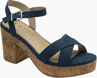 Ravel Womens Ghent Womens Heeled Sandals - Navy - Size: 6